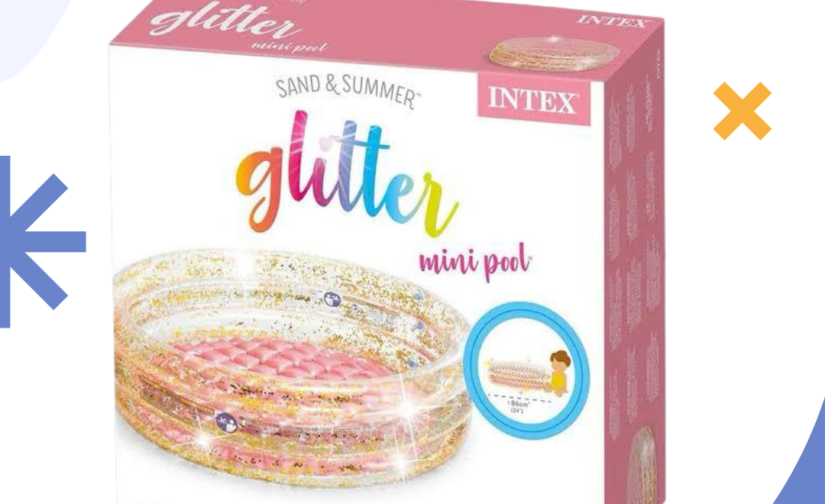34-Inch Glitter Mini Pool – Sparkling Fun for Kids