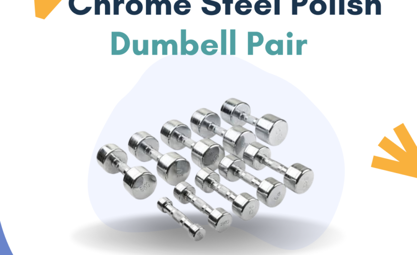 Chrome Steel Polish Dumbbell Pair