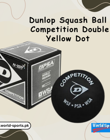 Dunlop Squash Ball Competition Double Yellow Dot – Professional Standard Performance