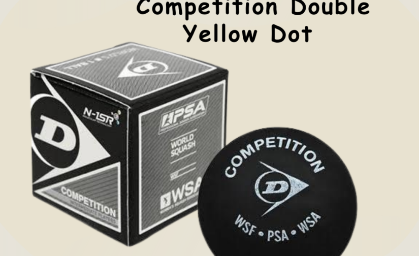 Dunlop Squash Ball Competition Double Yellow Dot – Professional Standard Performance