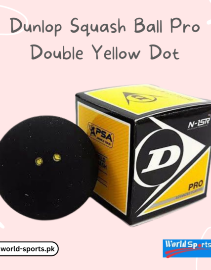 Dunlop Squash Ball Pro Double Yellow Dot – Professional-Grade Performance
