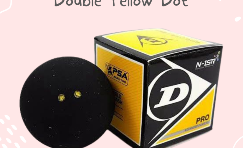Dunlop Squash Ball Pro Double Yellow Dot – Professional-Grade Performance
