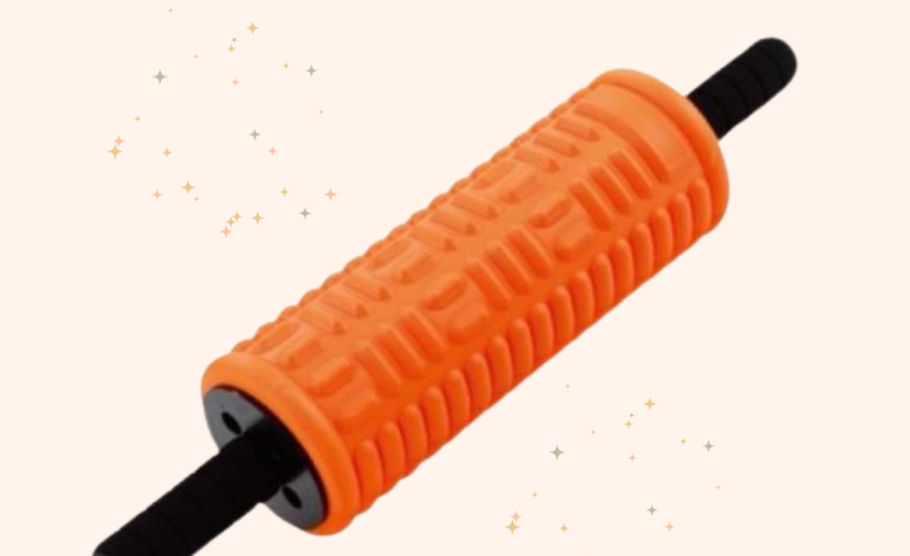 Exercise Foam Roller with Handle – Handheld Massage and Recovery Tool
