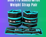 Slim Pro Ankle/Wrist Weight Strap Pair - Adjustable Weight | s (1kg, 2kg, 3kg, 4kg, 5kg) for Strength Training and Cardio