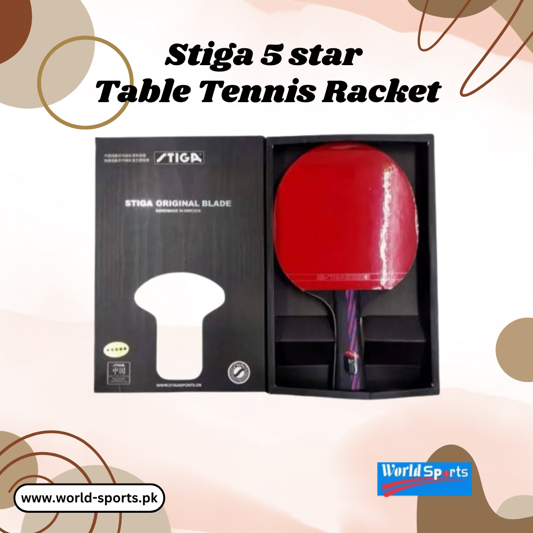 Stiga 5 Star Table Tennis Racket - Elite Paddle for Professional Play
