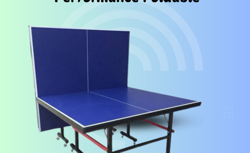 Foldable Table Tennis Table with Imported Top and 8-Wheel System – Excellent Ball Spin Performance