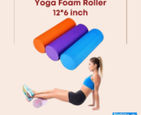Yoga Foam Roller 12x6 Inch – Premium High-Density Muscle Recovery Tool