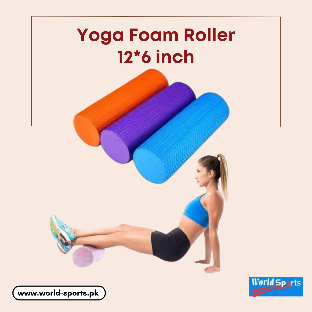 Yoga Foam Roller 12x6 Inch – Premium High-Density Muscle Recovery Tool