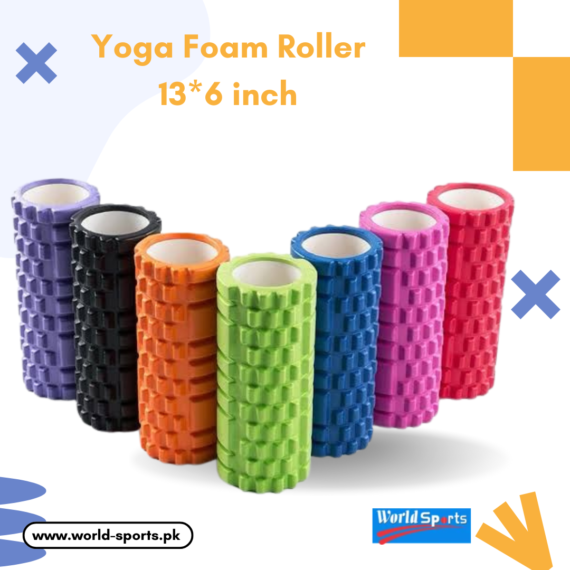 Yoga Foam Roller 13x6 Inch – High-Density Deep Tissue Massage & Muscle Recovery Tool