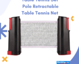 Retractable Table Tennis Net Set - Adjustable Pole for Easy Setup
