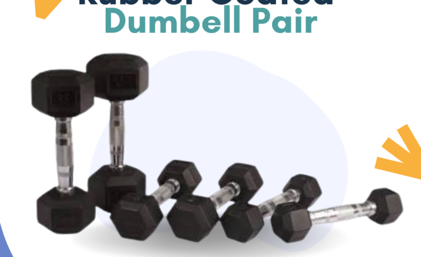 Rubber Coated Dumbbell Pair – Versatile Fitness Accessories for Every Workout
