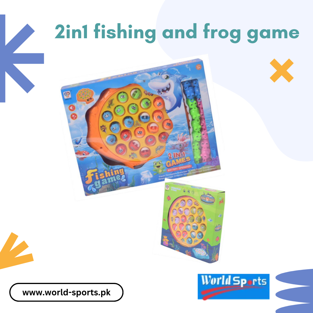 2-in-1 Fishing and Frog Game | Fun Interactive Toy for Kids - Dual Game Set