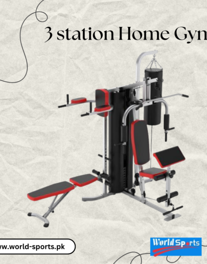 3-Station Home Gym – Multi-Functional Fitness Equipment for Total Body Workouts