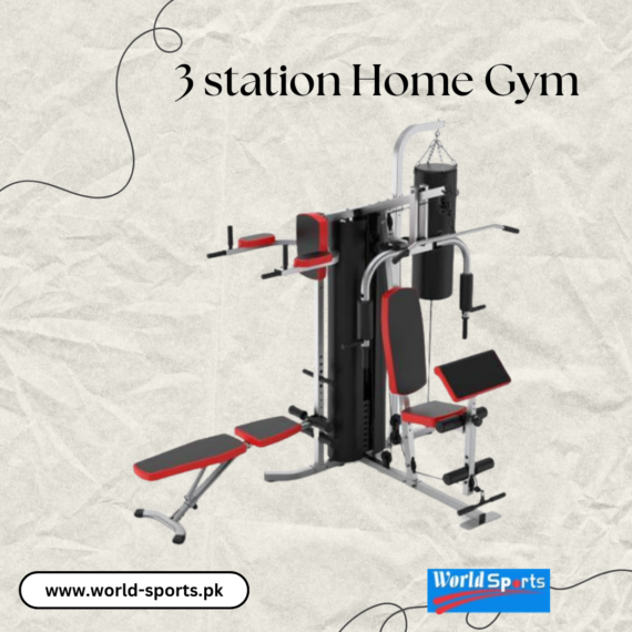 3-Station Home Gym – Multi-Functional Fitness Equipment for Total Body Workouts