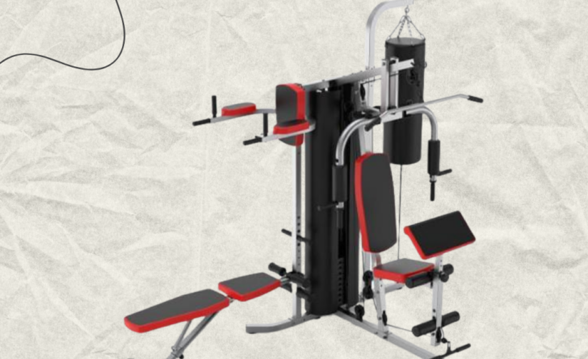 3-Station Home Gym – Multi-Functional Fitness Equipment for Total Body Workouts