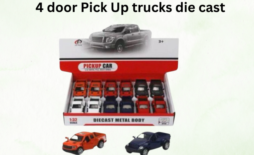 4-Door Pick-Up Trucks Die-Cast Model | Durable Collectible Toy Cars