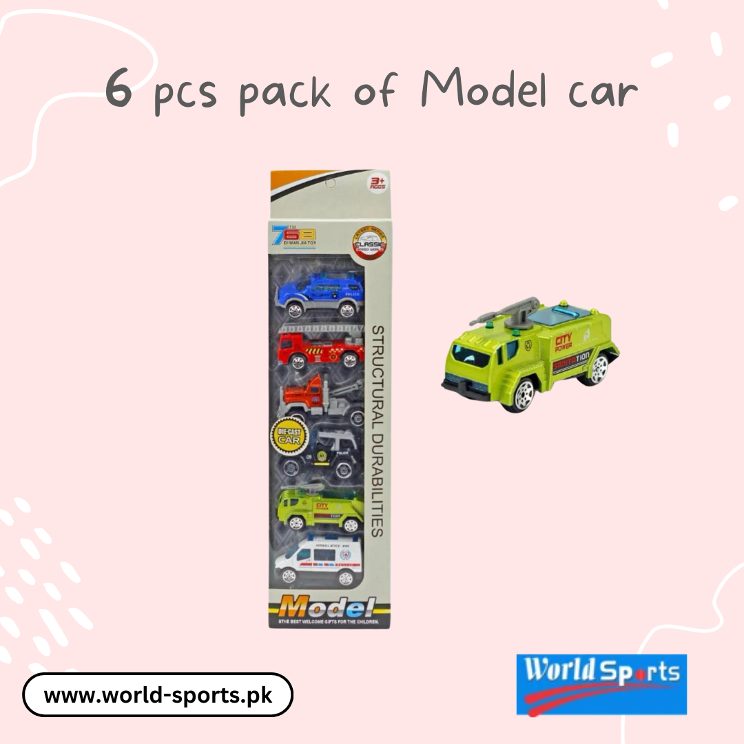 6-Piece Model Car Pack | Premium Die-Cast Toy Cars for Kids