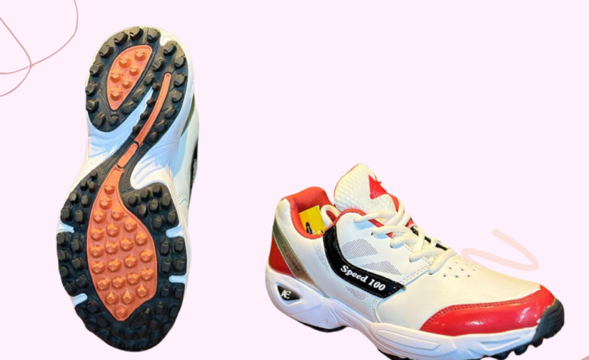AC Speed 100 Red Gripper Shoes - High-Performance Sports Footwear