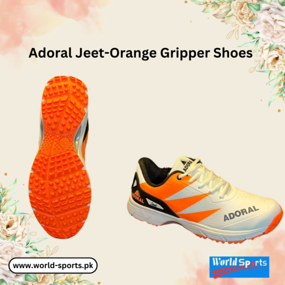 Adoral Jeet Orange Gripper Shoes - High-Performance Sports Footwear for Ultimate Comfort and Grip
