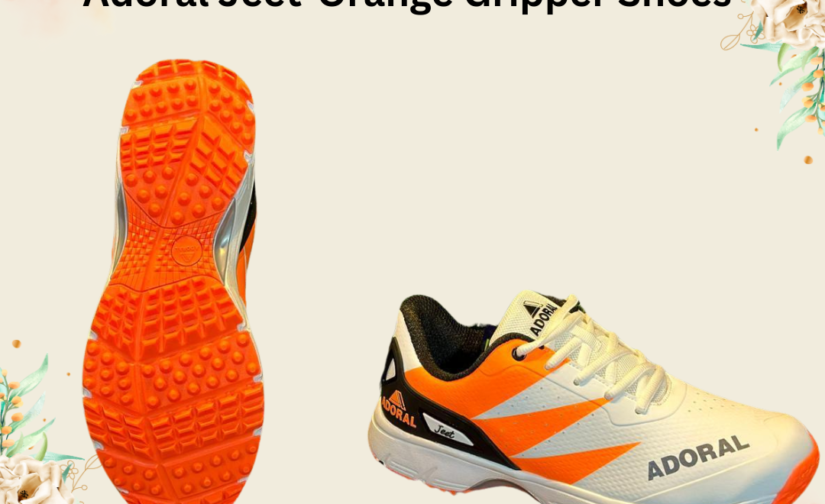 Adoral Jeet Orange Gripper Shoes - High-Performance Sports Footwear for Ultimate Comfort and Grip