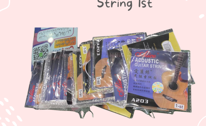 Alice Acoustic Guitar String 1st (High-Quality Phosphor Bronze) – Premium Tone and Durability