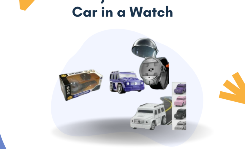 Alloy Die Cast Car in a Watch | Miniature Diecast Car Embedded in Watch