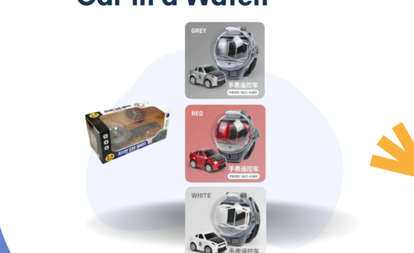 Alloy Die Cast Car in a Watch | Unique Die-Cast Car Watch for Kids & Collectors