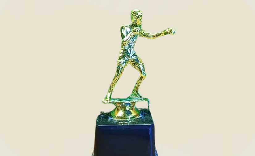 Golden Boxing Award Trophy – Premium Boxing Champion Trophy for Excellence in Boxing