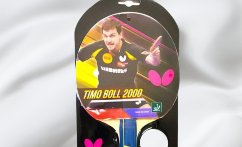 Butterfly Timo Ball 2000 Table Tennis Racket with 2 Free Balls