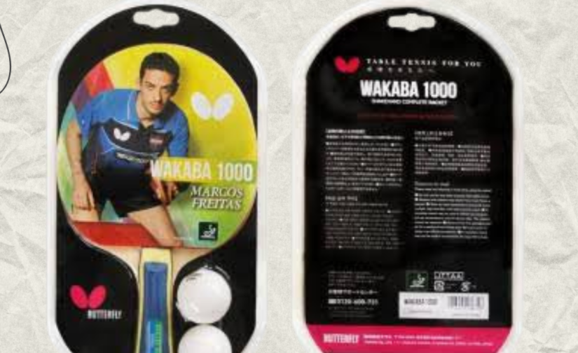 Butterfly Wakaba 1000 Table Tennis Racket with 2 Free Balls