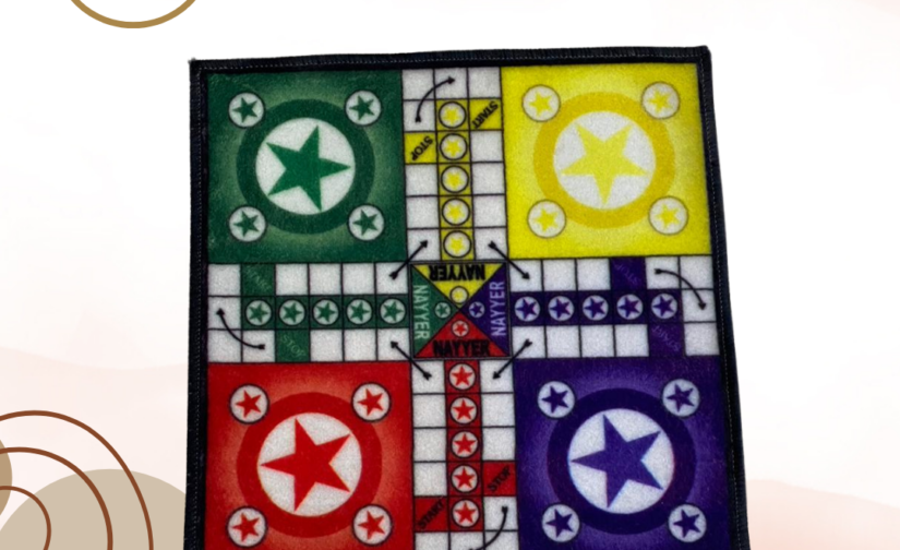 Carpet Ludo 20’’ – Large Portable Ludo Game Mat for Indoor & Outdoor Fun
