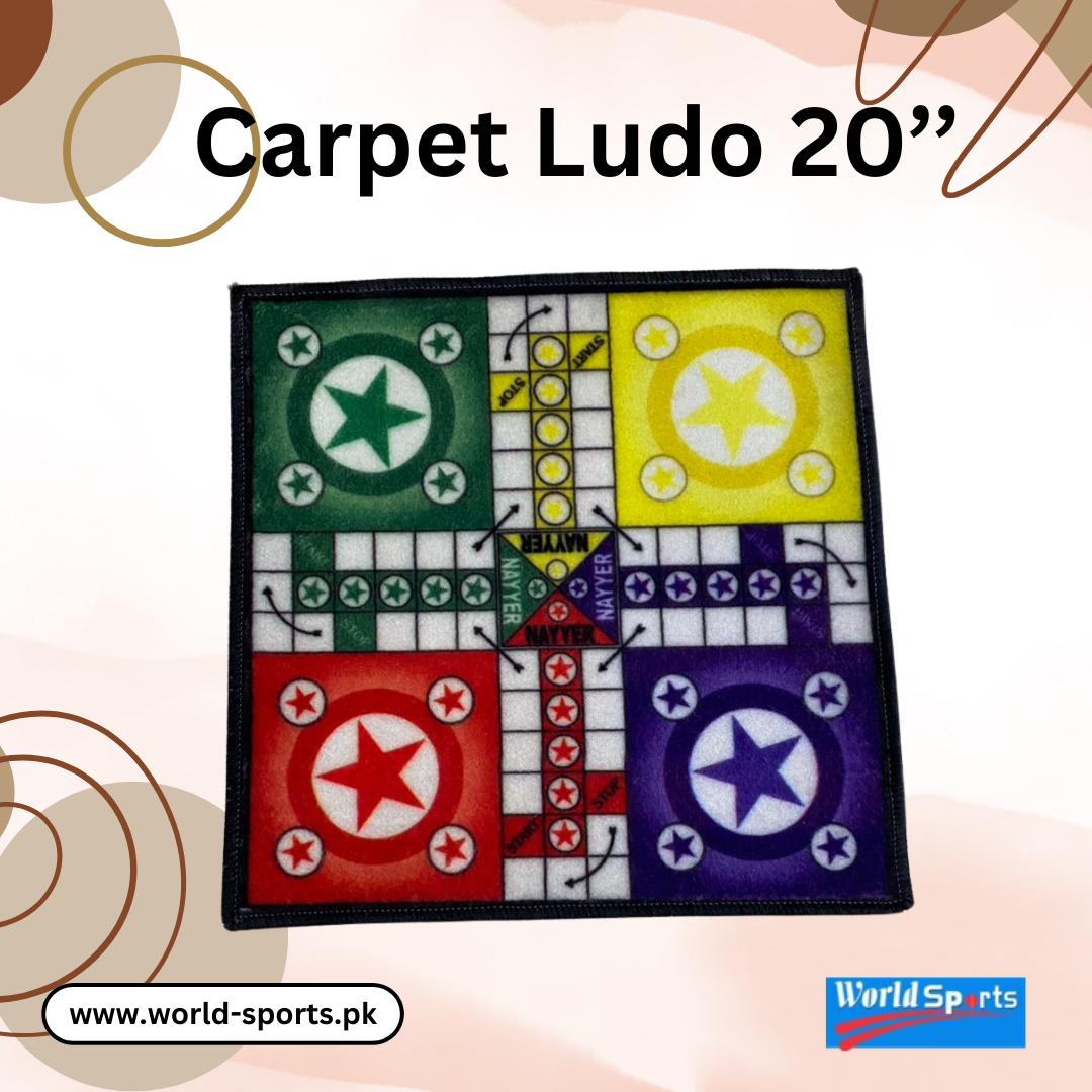 Carpet Ludo 20’’ – Large Portable Ludo Game Mat for Indoor & Outdoor Fun