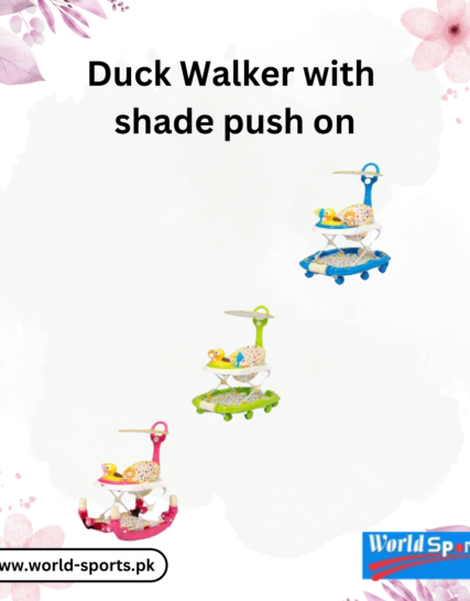 Duck Walker with Shade Push-On | Safe and Fun Baby Walker with Sunshade