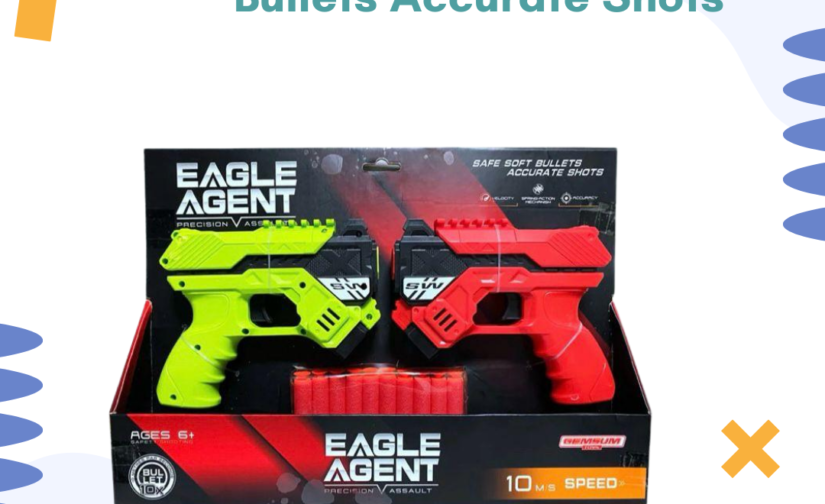 Eagle Agent Safe Soft Bullets Gun | Accurate Shots Blaster Toy for Kids