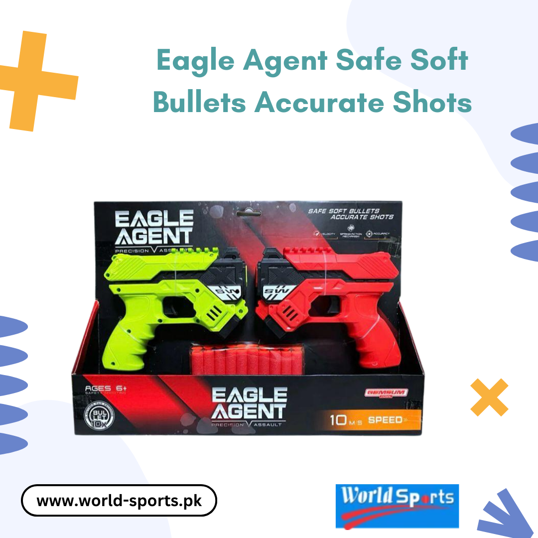 Eagle Agent Safe Soft Bullets Gun | Accurate Shots Blaster Toy for Kids
