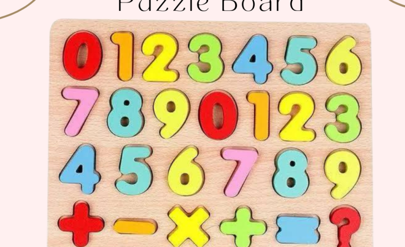 Educational Wooden Puzzle Board for Kids | Fun and Interactive Learning Toy