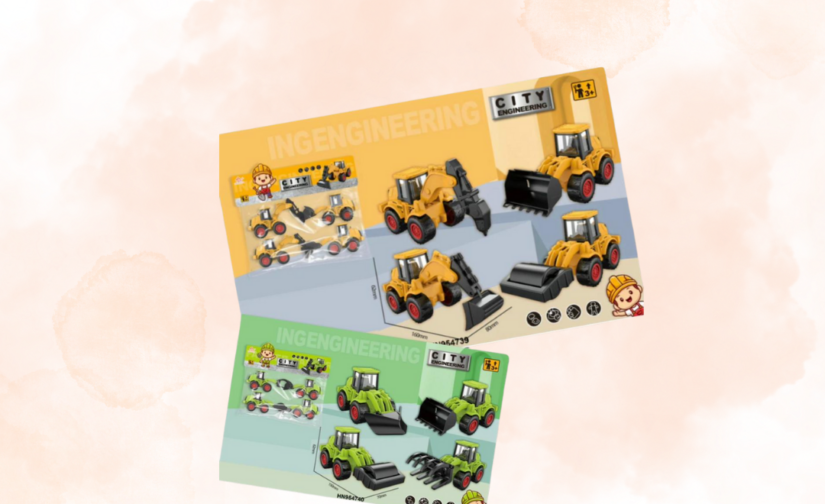 Engineering Cars Toy Set | Durable Construction Vehicles for Kids