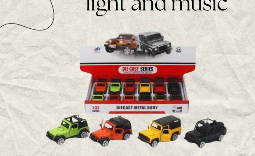 Jeeps Die-Cast with Lights and Music | Interactive Toy Vehicle for Kids and Collectors
