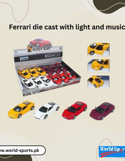 Ferrari Die-Cast Model Car with Light and Music | Premium Toy Car for Kids & Collectors