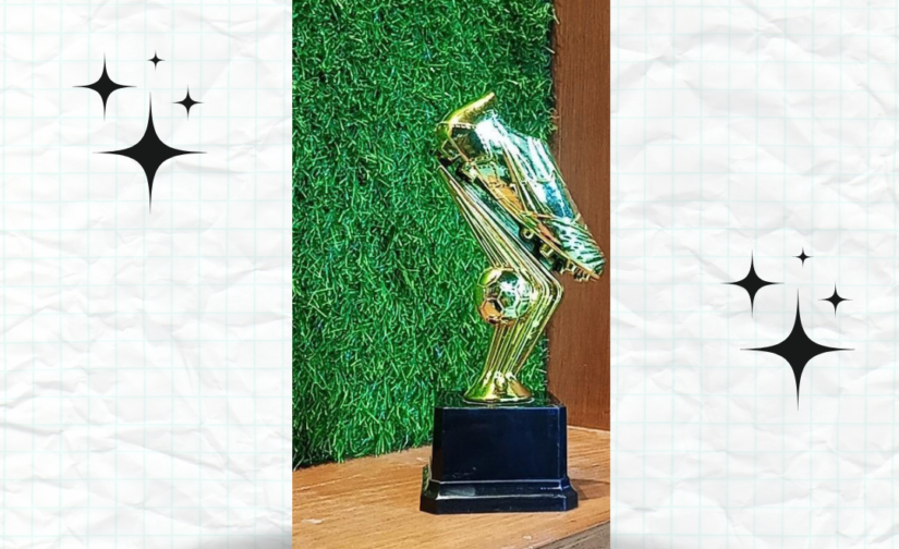 Golden Football Award Trophy – Premium Gold-Plated Soccer Recognition Award