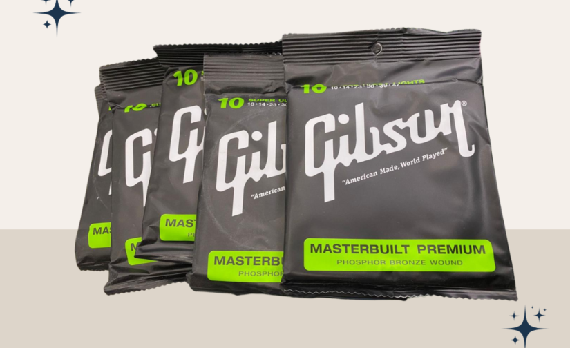 Gibson Masterbuilt Premium Acoustic Guitar String Set – High-Performance Steel & Bronze Wound Strings