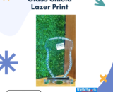 Glass Shield with Laser Print – Elegant Customizable Glass Award for Recognition