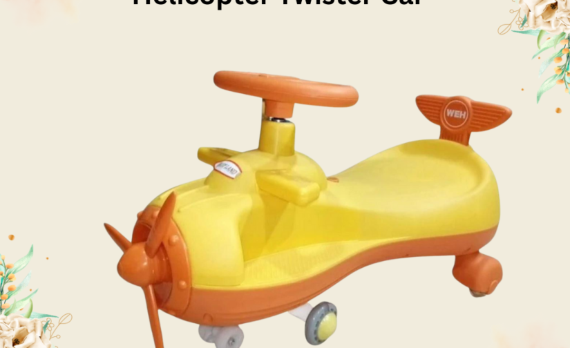 Helicopter Twister Car | Kids Battery-Powered Ride-On Car with Spinning Action | Fun Helicopter Design Ride