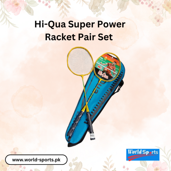 Hi-Qua Super Power Racket Pair Set | Professional Badminton Rackets for Power and Control