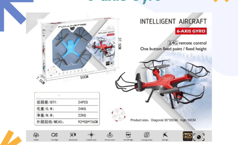 Intelligent Aircraft 6-Axis Gyro | Remote Control Drone with Advanced Stability