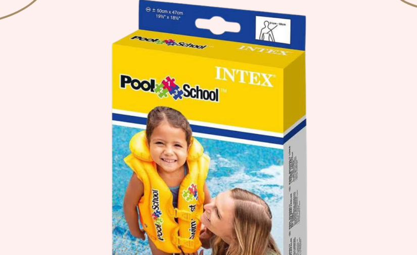 Intex Deluxe Pool Swim Jacket 58660EU – Yellow Safety Vest for Kids