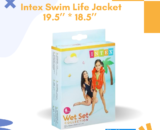Intex Swim Life Jacket – Inflatable Life Vest for Kids, 19.5" x 18.5"