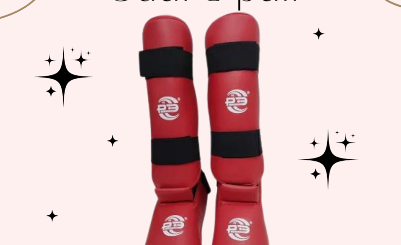 Karate Shin Guard Pair – Lightweight & Protective Foam Shin Guards for Martial Arts Training