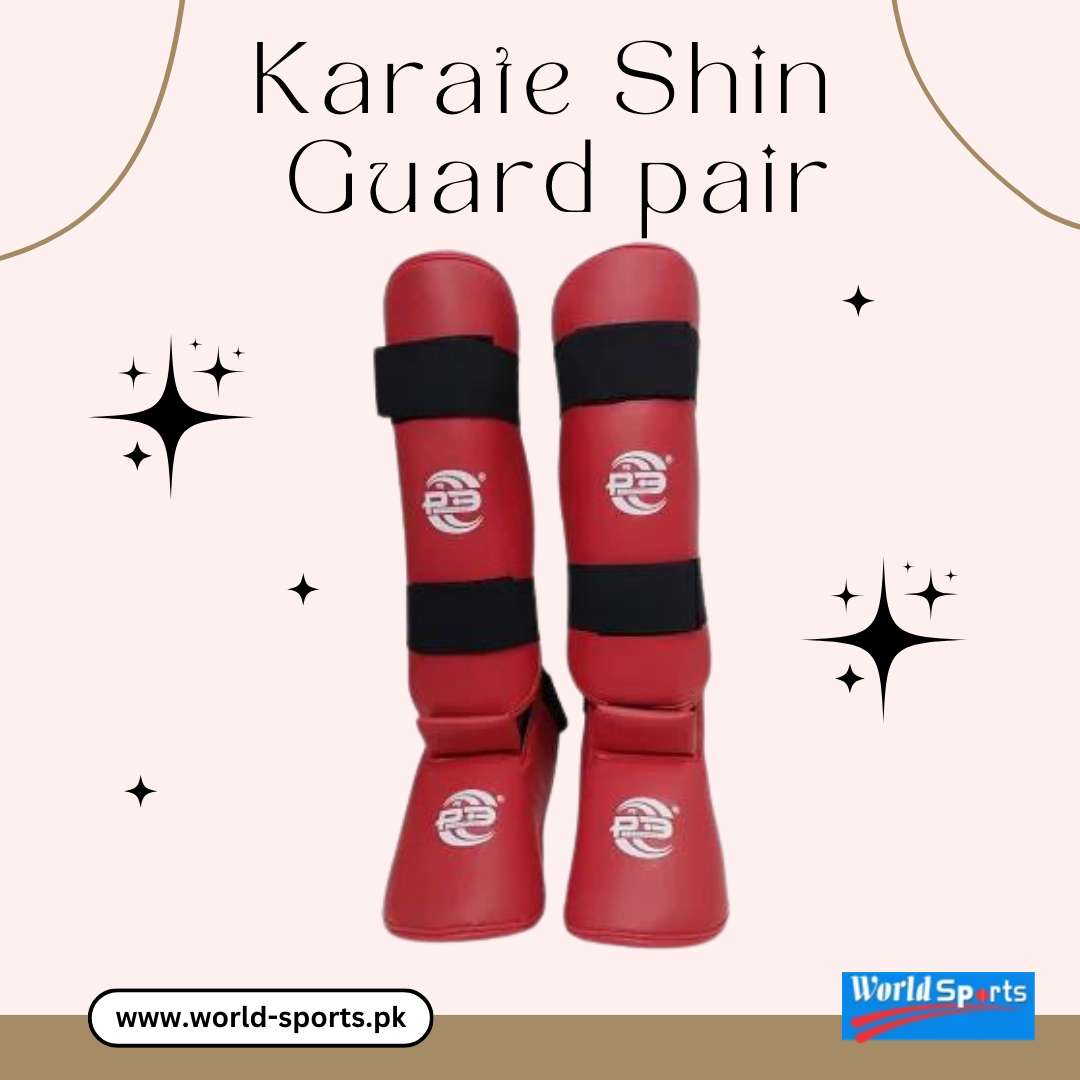 Karate Shin Guard Pair – Lightweight & Protective Foam Shin Guards for Martial Arts Training