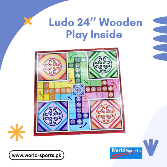 24’’ Ludo Board Game – Extra-Large Wooden Ply Inside for Ultimate Family Fun